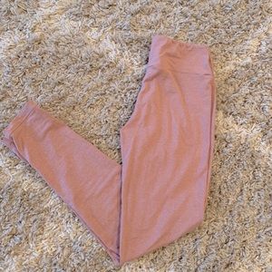 Blush colored LuLaRoe leggings